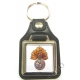 Royal Regiment Of Fusiliers Leather Medallion Keyring
